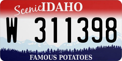 ID license plate W311398