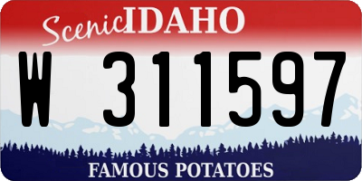 ID license plate W311597