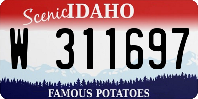 ID license plate W311697