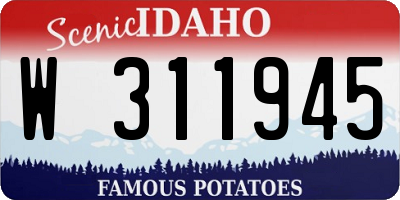 ID license plate W311945