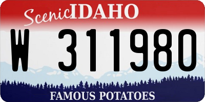 ID license plate W311980