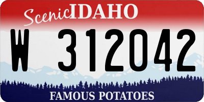 ID license plate W312042