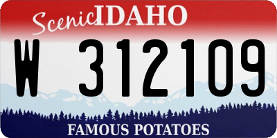ID license plate W312109