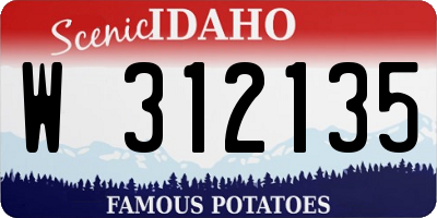 ID license plate W312135