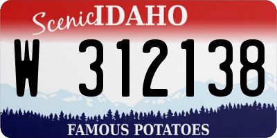 ID license plate W312138