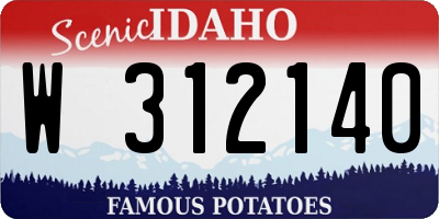ID license plate W312140