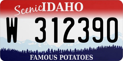 ID license plate W312390