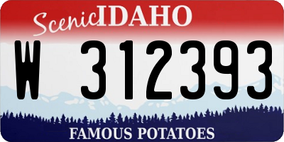 ID license plate W312393