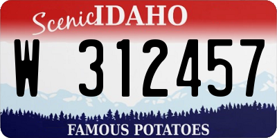 ID license plate W312457