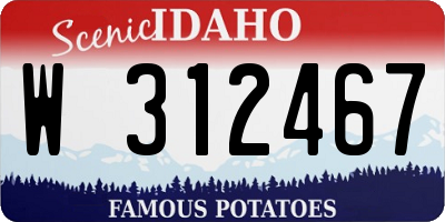 ID license plate W312467