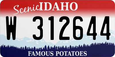 ID license plate W312644