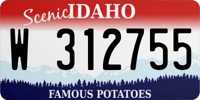 ID license plate W312755