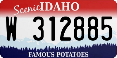 ID license plate W312885