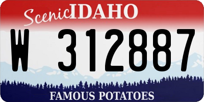 ID license plate W312887