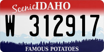 ID license plate W312917
