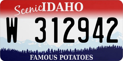 ID license plate W312942