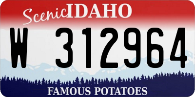 ID license plate W312964