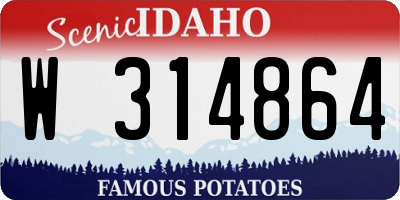 ID license plate W314864