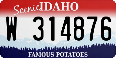 ID license plate W314876