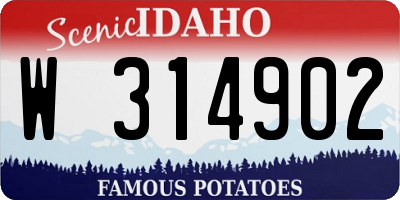 ID license plate W314902