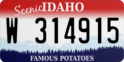 ID license plate W314915