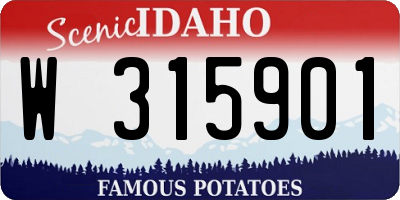 ID license plate W315901