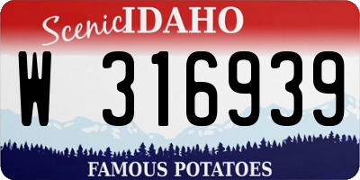 ID license plate W316939