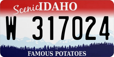 ID license plate W317024
