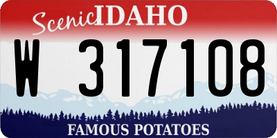 ID license plate W317108