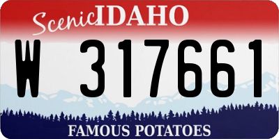 ID license plate W317661