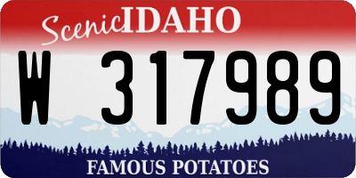 ID license plate W317989