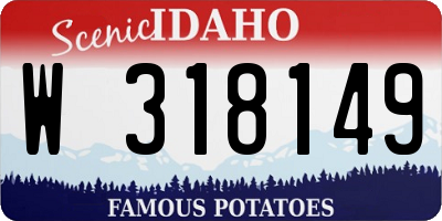 ID license plate W318149