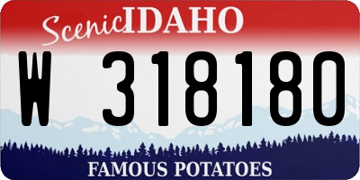 ID license plate W318180