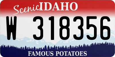 ID license plate W318356