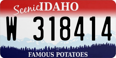 ID license plate W318414