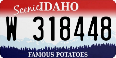 ID license plate W318448