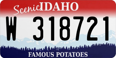 ID license plate W318721