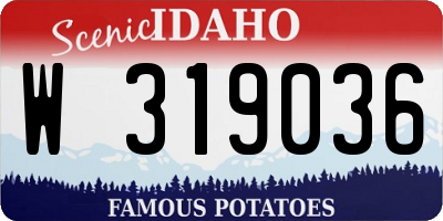 ID license plate W319036