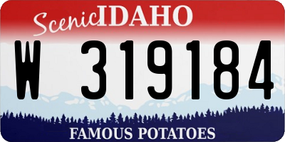 ID license plate W319184