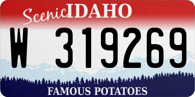 ID license plate W319269