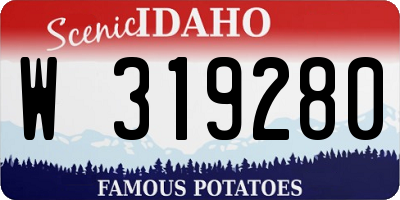 ID license plate W319280