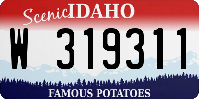 ID license plate W319311