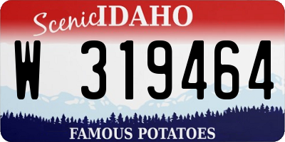 ID license plate W319464