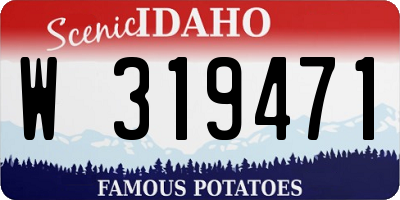 ID license plate W319471