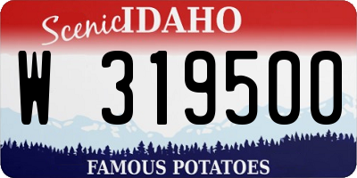 ID license plate W319500