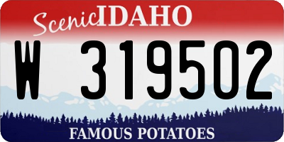 ID license plate W319502