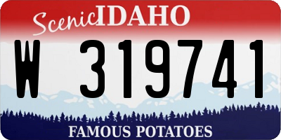 ID license plate W319741