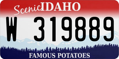 ID license plate W319889