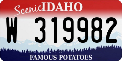 ID license plate W319982