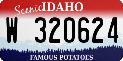 ID license plate W320624